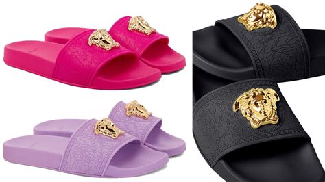 black versace slides real vs fake|versace shoes scam.